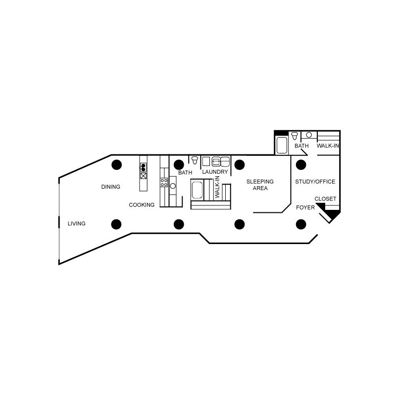 Floor plan layout diagram for c24